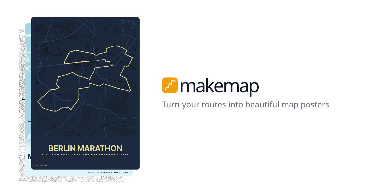 Create Custom Map Posters with Your GPX Data | makemap